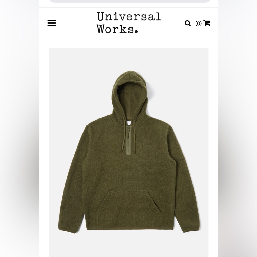 NWT Universal Works Beach Hoodie